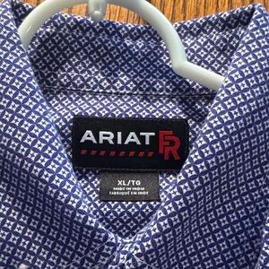 FR Ariat Men's Geometric Blue Shirt